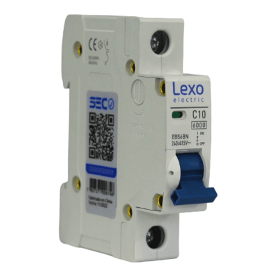 Automático 1x10A 6kA Curva C 240V/415V EBS6BN Lexo1