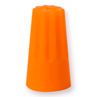 Conector Plastico Conico Para Cable Nro 33 Naranjo 100un1