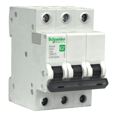 Interruptor Automático MCB 3P 50A Curva C 6kA Schneider