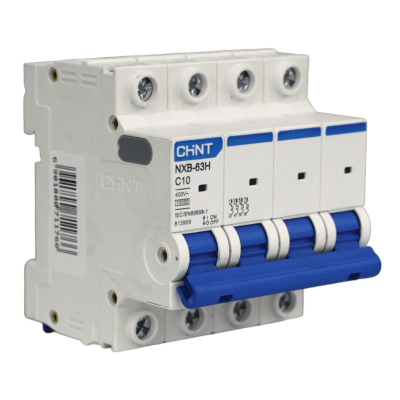 Interruptor Automático MCB 4P 10A Curva C 10kA Chint