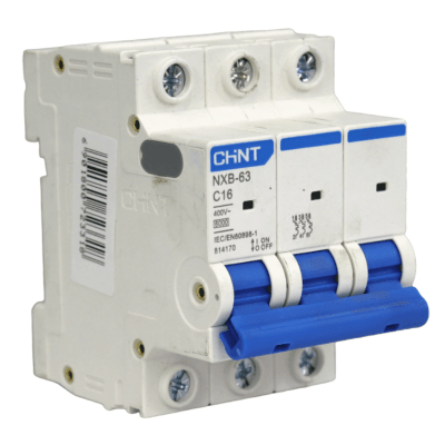 Automático 3x16A 6kA Curva C 230/400V NXB-63 Chint
