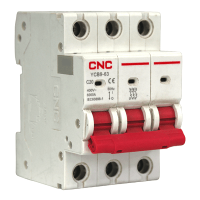 Automático 3x20A 6kA Curva C 230/400V YCB9-63 Cnc