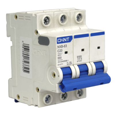 Automático 3x20A 6kA Curva C 230/400V NXB-63 Chint