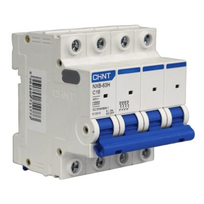 Interruptor Automático MCB 4P 16A Curva C 10kA Chint