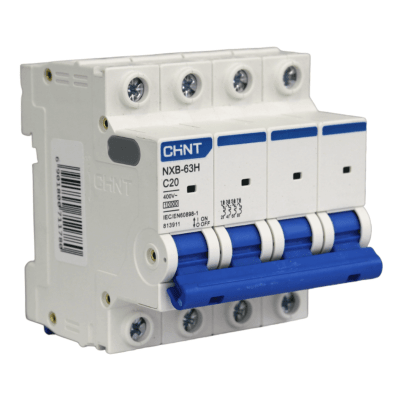 Automático 4x20A 10kA Curva C 400V NXB-63H Chint1