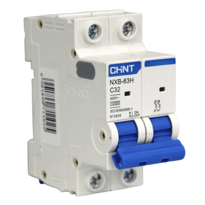 Interruptor Automatico Bipolar 2x32A 10kA C NXB-63H CHINT1
