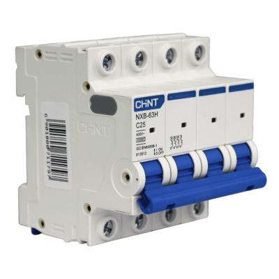Interruptor Automático MCB 4P 25A Curva C 10kA Chint