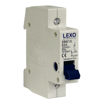 Interruptor Seccionador Modular 1P 63a LEXO