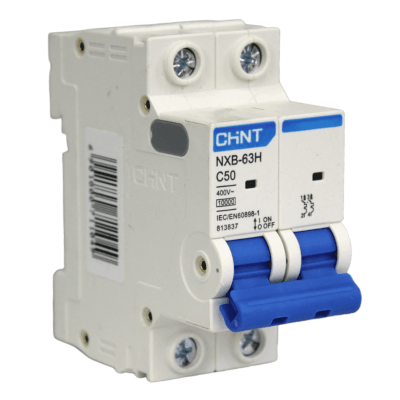 Interruptor Automatico Bipolar 2x50A 10kA C NXB-63H CHINT
