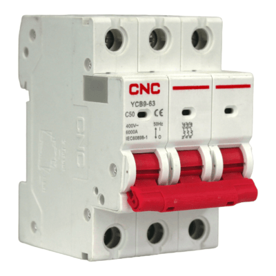 Automático 3x50A 6kA Curva C 230/400V YCB9-63 Cnc