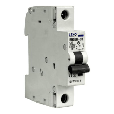 Automático 1x32A 10kA Curva C 230/400V EBS3B-63 Lexo1
