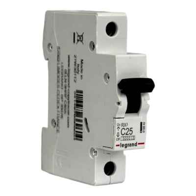 Interruptor Automático MCB 1P 25A Curva C 6kA Legrand