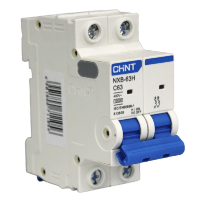 Interruptor Automático MCB 2P 63A Curva C 10kA Chint