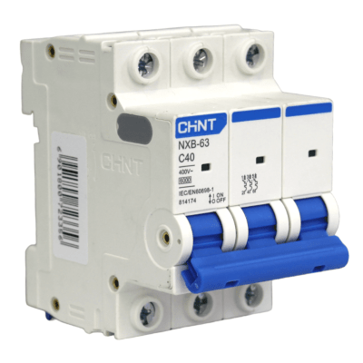 Interruptor Automático MCB 3P 40A Curva C 6kA Chint