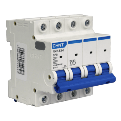 Interruptor Automático MCB 4P 50A Curva C 10kA Chint