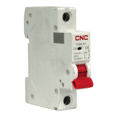 Automático 1x50A 6kA Curva C 230/400V YCB9-63 Cnc
