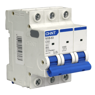 Interruptor Automático MCB 3P 50A Curva C 6kA Chint