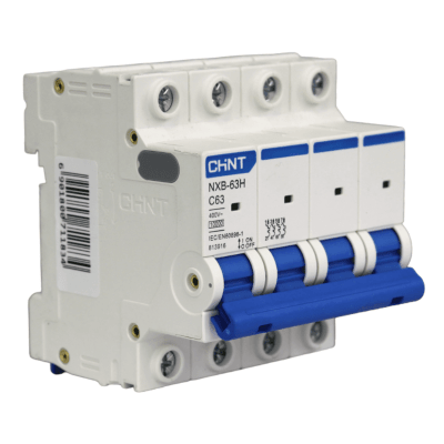 Automático 4x63A 10kA Curva C 400V NXB-63H Chint1