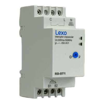 Rele Temporizado Crepuscular RD-ST1 C/Sensor Lexo1