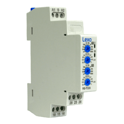 Rele Ciclico Asimetrico RS-TC23 0.1s-100d 24-240VAC/VDC 2C/O