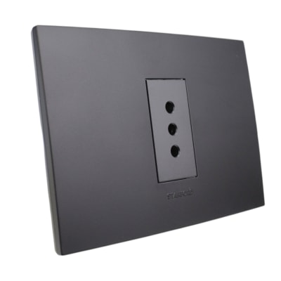 Tomacorriente Simple 10A 250V Negro 8916 Stanford1