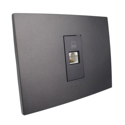 Toma Rj45 Cat6e Ethernet Negro 8951 Stanford1