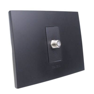Toma Coaxial RG6 Negro 8944 Stanford