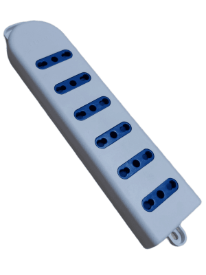 Zapatilla sin cable 6 puestos 2P+T 10/16A 3500W1