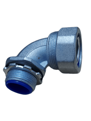 Conector Curvo Para Flexible Metálico 25mm