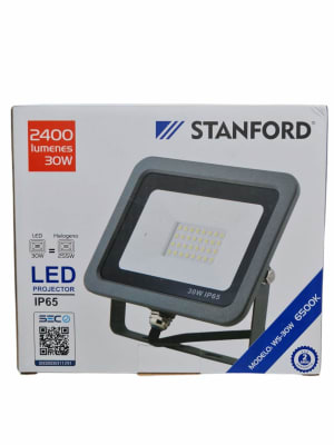 Proyector Slim negro IP65 30W 6500K1