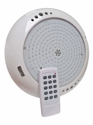 Foco piscina RGB 240x40 18w 12vac c/control remoto