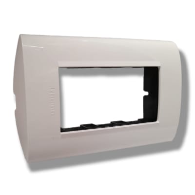 Placa Triple Modus Style Blanco1