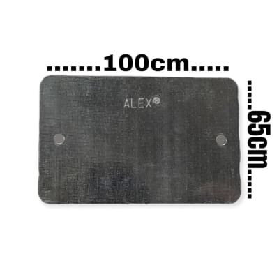 Tapa Metálica Ciega Rectangular Zincada sin perno