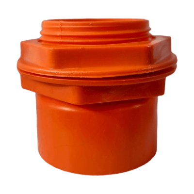 Terminal C/tuercas pvc 50mm