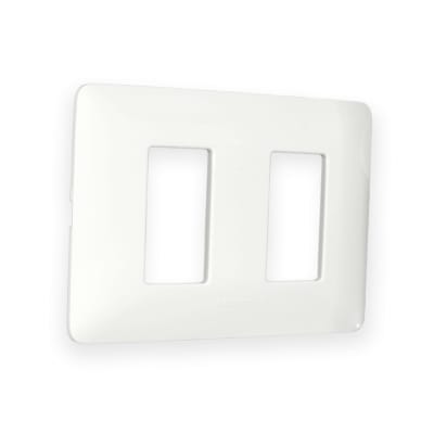 Placa 2 Mod. Blanco Matix AM503/2BN