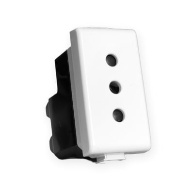 Mod. Tomacorriente 2P+T 10A 250V Blanco Matix AM51131
