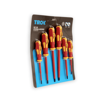 Set 6 Pcs destornilladores Aislados 1000V TROK