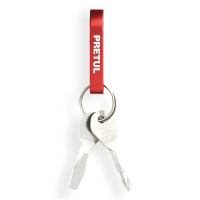 Llaveros destornillador y Destapador Pretul