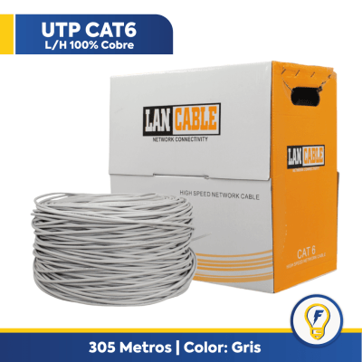 Cable Utp Cat6 Indoor 100% Cobre 305 Metros