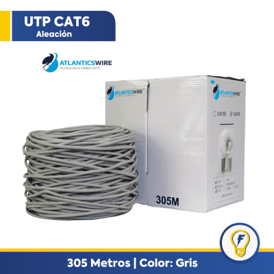 Cable Utp Cat6 23awg Aleacion X 305mts Aw1