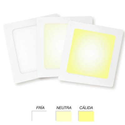 Panel Led EMBUTIDO Cuadrado Slim 24W Globaltronics