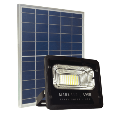Proyector LED solar 60W 4800LM 6500K IP65 VKB