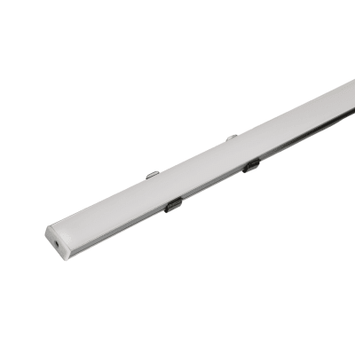 Perfil De Aluminio Recto C/Difusor y Accesorios 1MTS1