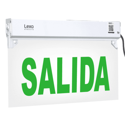 Señaletica de emergencia led 5hrs