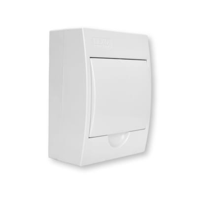 Tablero Sobrepuesto L/H Tapa Blanca 6 Circuitos Lexo