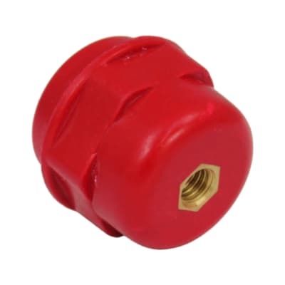 Aislador De Resina Barril 25/30 X 25 M6 Rojo1