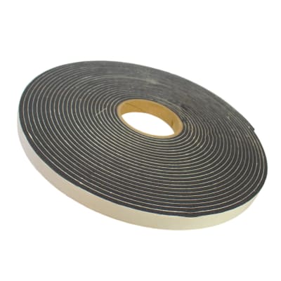 Espuma Pvc Adhesiva Negra 6.3x19mm x15mts