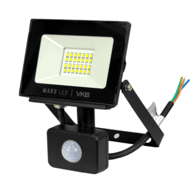 Proyector Led c/Sensor 20W 6500K Negro IP65 VKB1