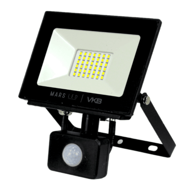 Proyector Led c/Sensor 30W 6500K Negro IP65 VKB1