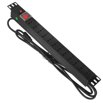 PDU 12 enchufes 10/16A horiz/verti interrup cable 3 mts1
